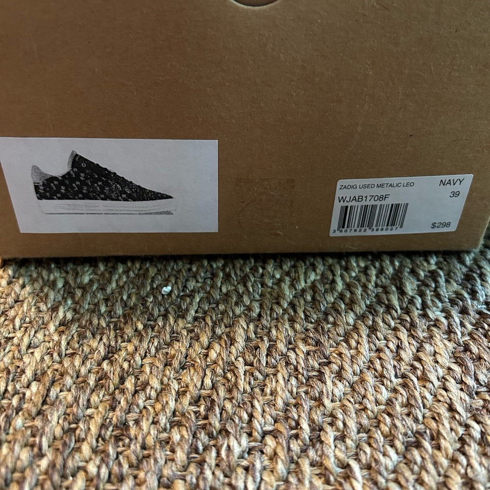 Zadig & Voltaire Gold and Black Sneakers - Picture 8 of 9